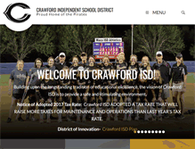 Tablet Screenshot of crawford-isd.net